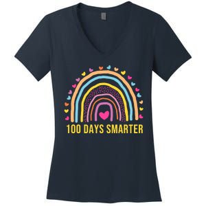 100 Days Smarter Women's V-Neck T-Shirt