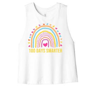 100 Days Smarter Women's Racerback Cropped Tank