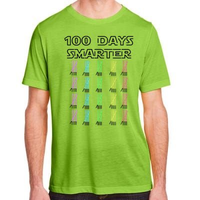 100 Days Smarter 100th Day Of School Adult ChromaSoft Performance T-Shirt