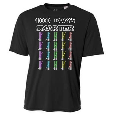 100 Days Smarter 100th Day Of School Cooling Performance Crew T-Shirt