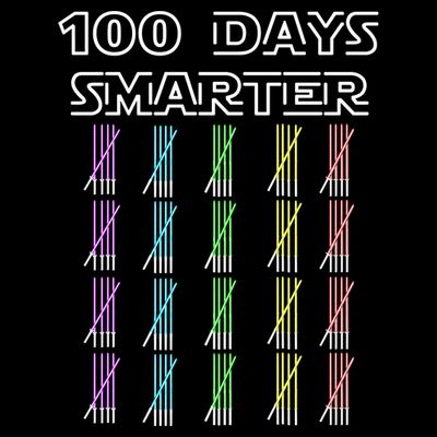 100 Days Smarter 100th Day Of School T-Shirt