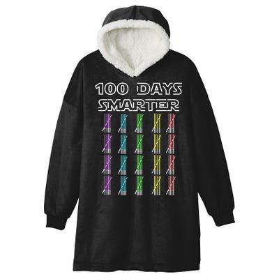 100 Days Smarter 100th Day Of School Hooded Wearable Blanket