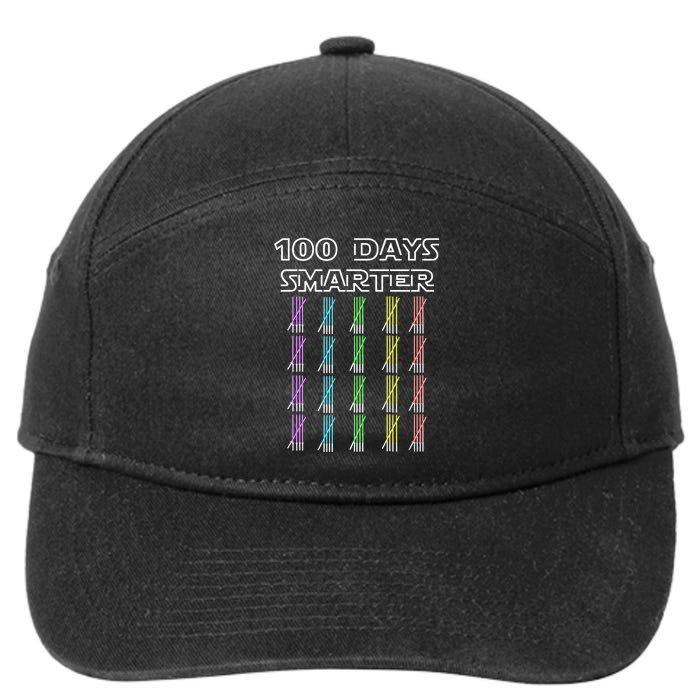 100 Days Smarter 100th Day Of School 7-Panel Snapback Hat
