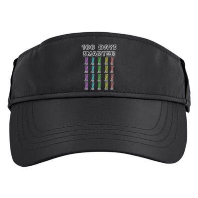 100 Days Smarter 100th Day Of School Adult Drive Performance Visor