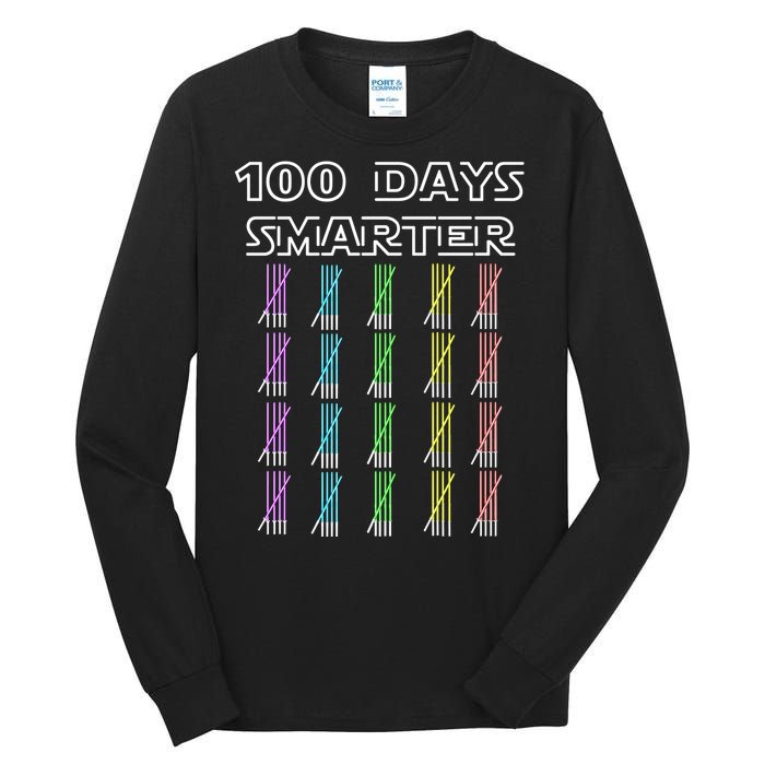 100 Days Smarter 100th Day Of School Tall Long Sleeve T-Shirt