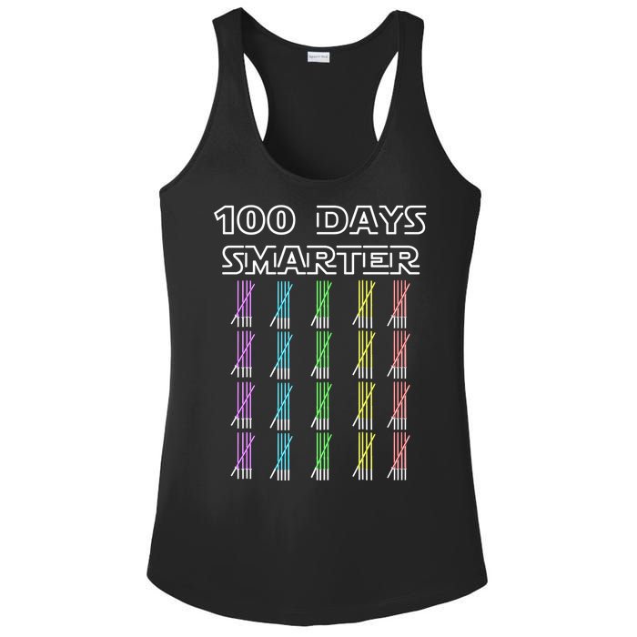 100 Days Smarter 100th Day Of School Ladies PosiCharge Competitor Racerback Tank