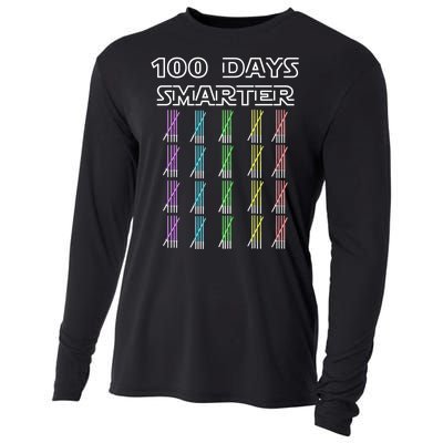 100 Days Smarter 100th Day Of School Cooling Performance Long Sleeve Crew