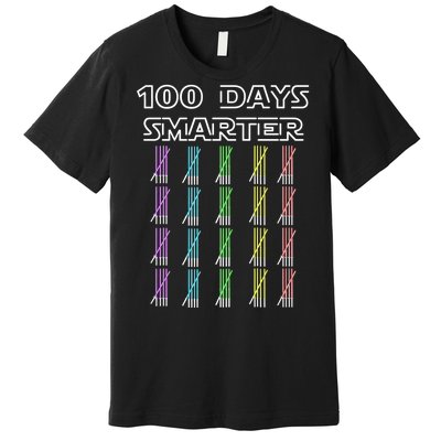 100 Days Smarter 100th Day Of School Premium T-Shirt