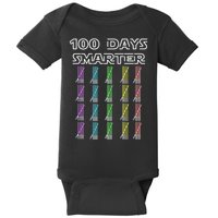 100 Days Smarter 100th Day Of School Baby Bodysuit