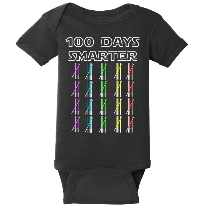 100 Days Smarter 100th Day Of School Baby Bodysuit