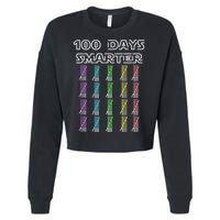 100 Days Smarter 100th Day Of School Cropped Pullover Crew