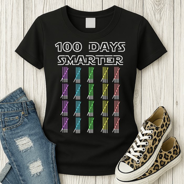 100 Days Smarter 100th Day Of School Womens T-Shirt