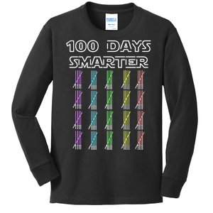 100 Days Smarter 100th Day Of School Kids Long Sleeve Shirt