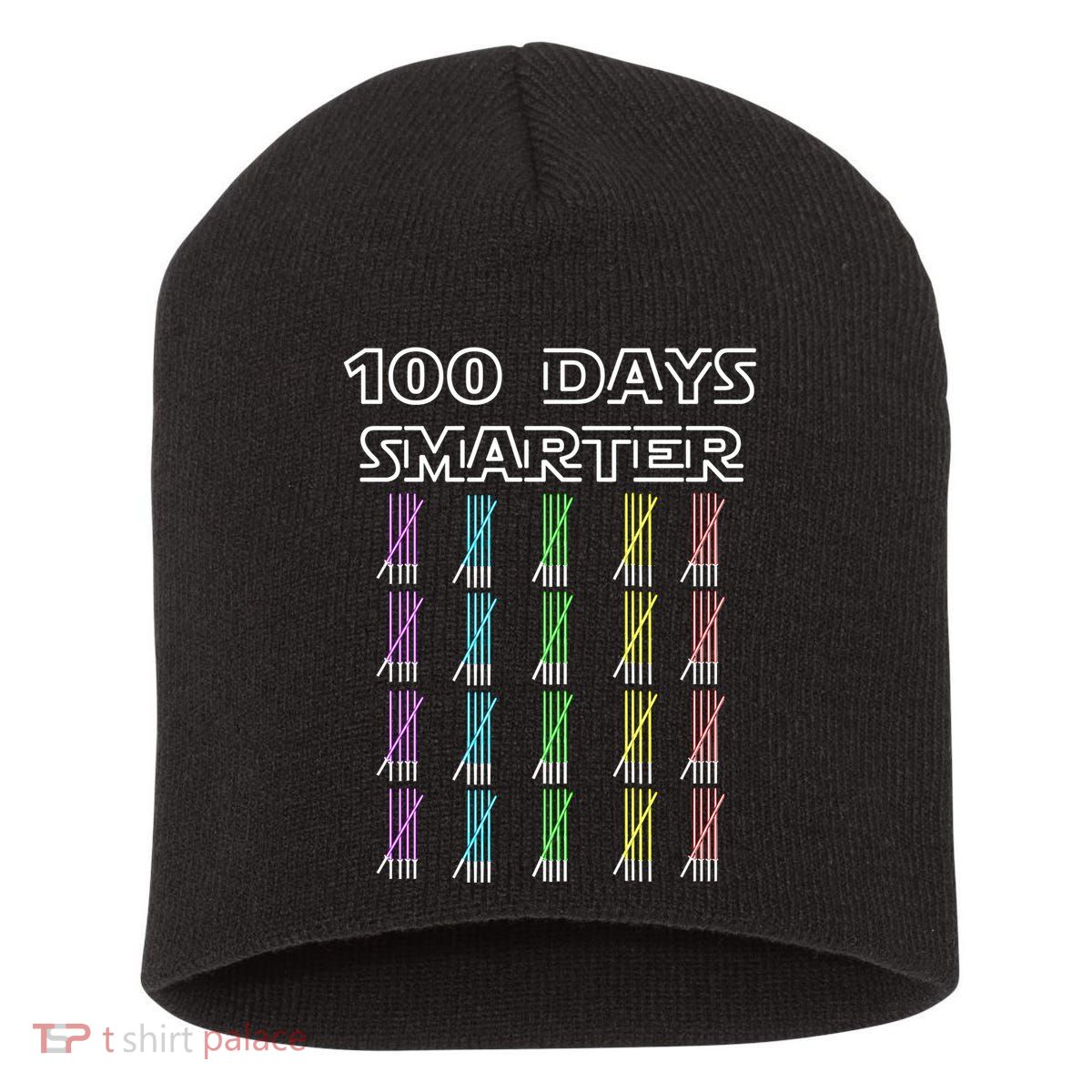 100 Days Smarter 100th Day Of School Short Acrylic Beanie