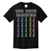 100 Days Smarter 100th Day Of School Kids T-Shirt