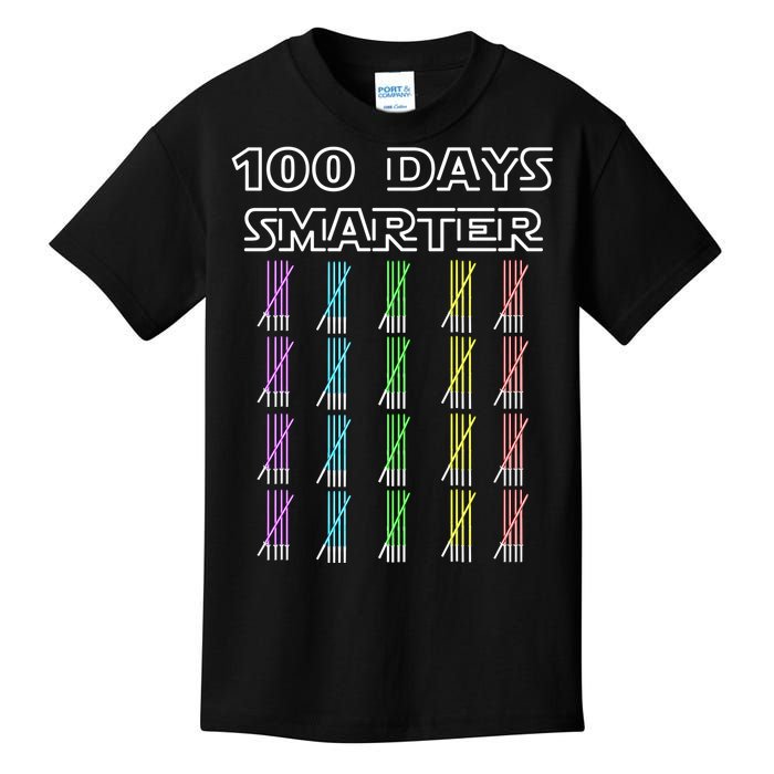 100 Days Smarter 100th Day Of School Kids T-Shirt