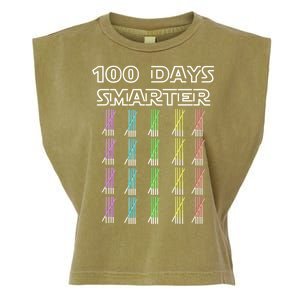 100 Days Smarter 100th Day Of School Garment-Dyed Women's Muscle Tee