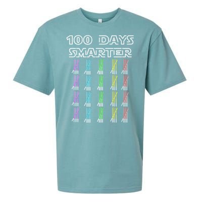 100 Days Smarter 100th Day Of School Sueded Cloud Jersey T-Shirt