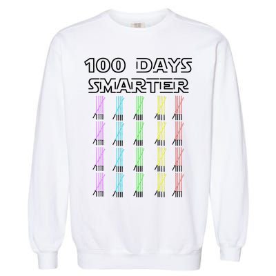 100 Days Smarter 100th Day Of School Garment-Dyed Sweatshirt