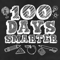 100 Days Smarter Funny 100 Days Of School 7 Panel Mesh Trucker Snapback Hat