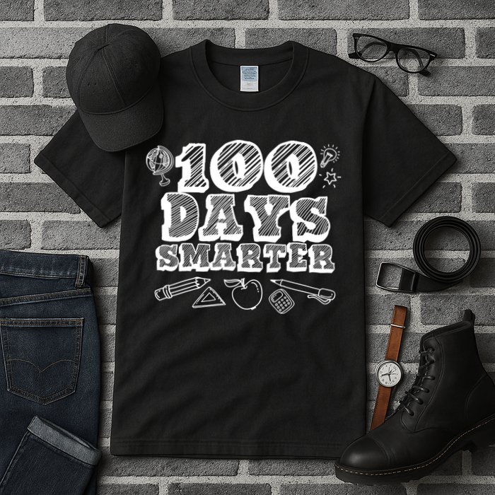 100 Days Smarter Funny 100 Days Of School Tall T-Shirt