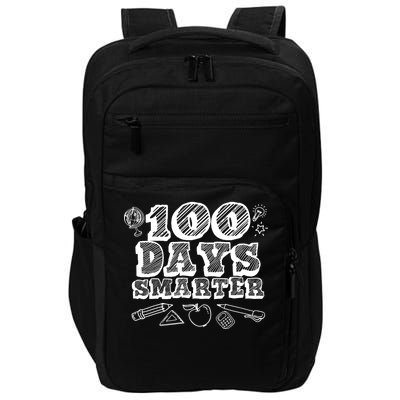 100 Days Smarter Funny 100 Days Of School Impact Tech Backpack