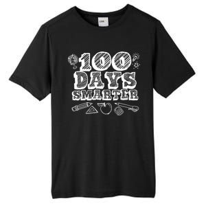 100 Days Smarter Funny 100 Days Of School Tall Fusion ChromaSoft Performance T-Shirt