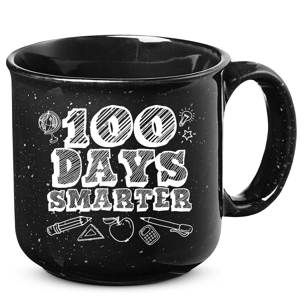 100 Days Smarter Funny 100 Days Of School 15oz Campfire Ceramic Mug