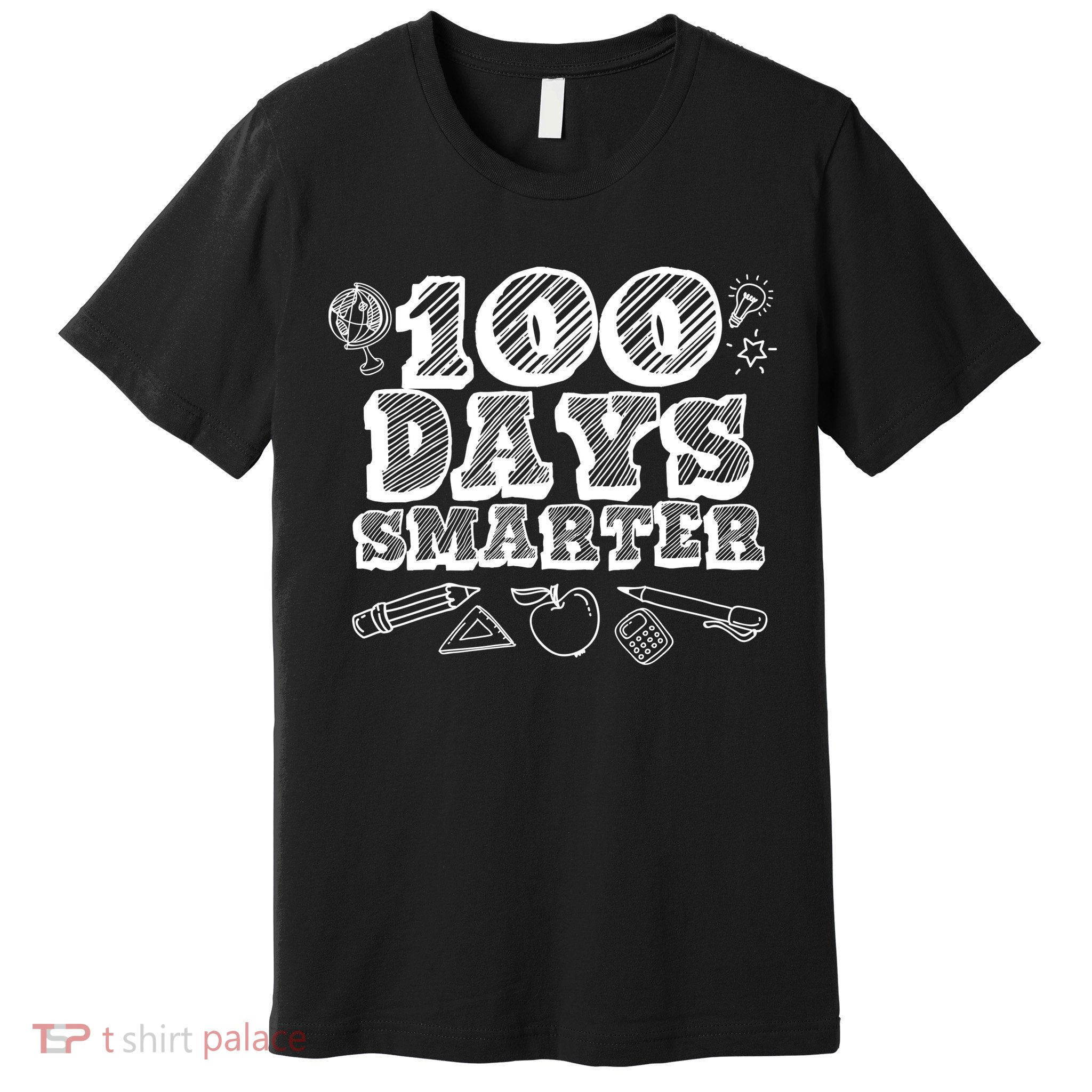 100 Days Smarter Funny 100 Days Of School Premium T-Shirt