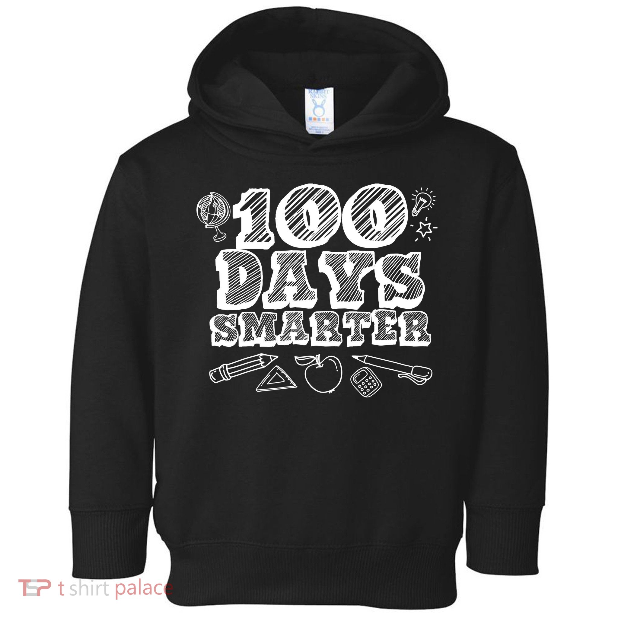 100 Days Smarter Funny 100 Days Of School Toddler Hoodie