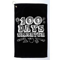 100 Days Smarter Funny 100 Days Of School Golf Towel