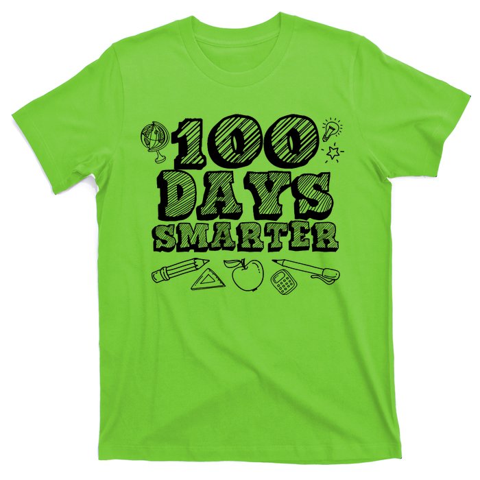 100 Days Smarter Funny 100 Days Of School T-Shirt