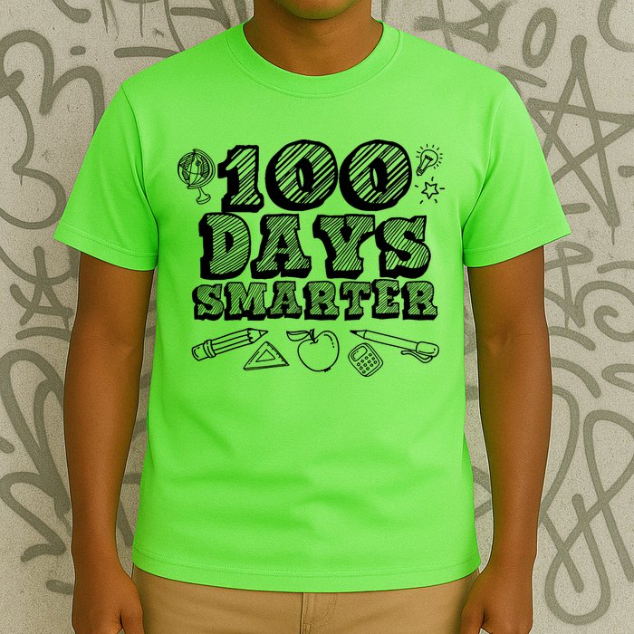 100 Days Smarter Funny 100 Days Of School T-Shirt