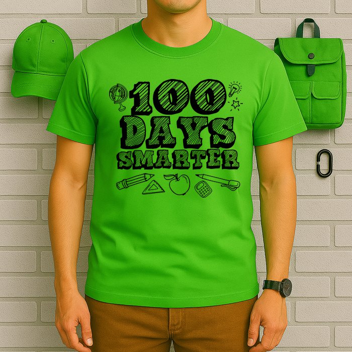 100 Days Smarter Funny 100 Days Of School T-Shirt
