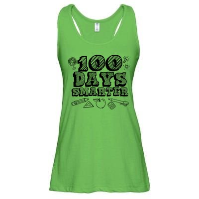 100 Days Smarter Funny 100 Days Of School Ladies Essential Flowy Tank