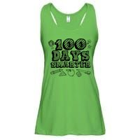 100 Days Smarter Funny 100 Days Of School Ladies Essential Flowy Tank