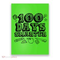 100 Days Smarter Funny 100 Days Of School Poster