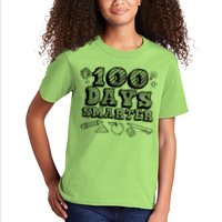 100 Days Smarter Funny 100 Days Of School Kids T-Shirt