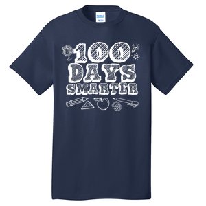 100 Days Smarter Funny 100 Days Of School Tall T-Shirt