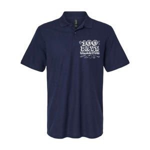 100 Days Smarter Funny 100 Days Of School Softstyle Adult Sport Polo