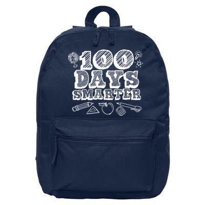 100 Days Smarter Funny 100 Days Of School 16 in Basic Backpack