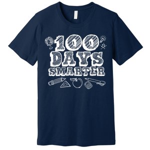 100 Days Smarter Funny 100 Days Of School Premium T-Shirt