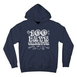 100 Days Smarter Funny 100 Days Of School Tall Hoodie