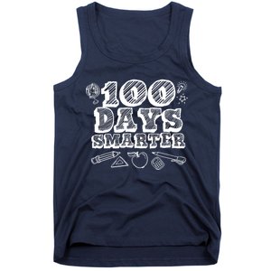 100 Days Smarter Funny 100 Days Of School Tank Top