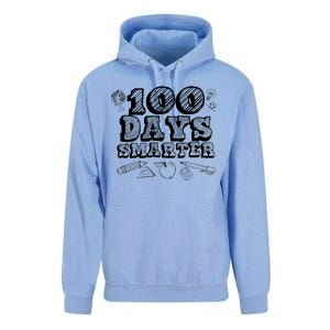 100 Days Smarter Funny 100 Days Of School Unisex Surf Hoodie