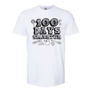 100 Days Smarter Funny 100 Days Of School Softstyle CVC T-Shirt