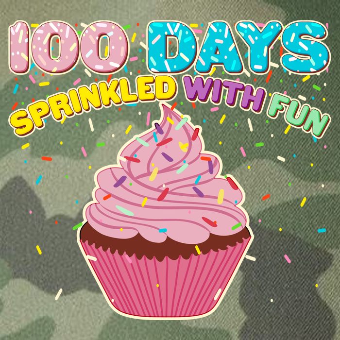 100 Days Sprinkled With Fun Cupcake  Legacy Tie Dye Trucker Hat