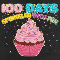 100 Days Sprinkled With Fun Cupcake  Cool Comfort Performance Bucket Hat