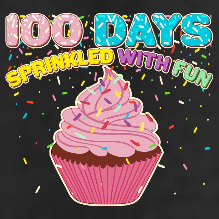 100 Days Sprinkled With Fun Cupcake  Cool Comfort Performance Bucket Hat