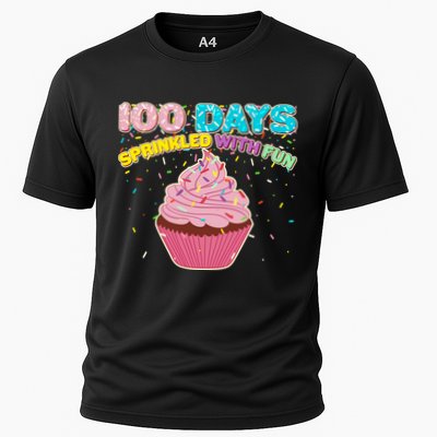 100 Days Sprinkled With Fun Cupcake  Performance Shirt